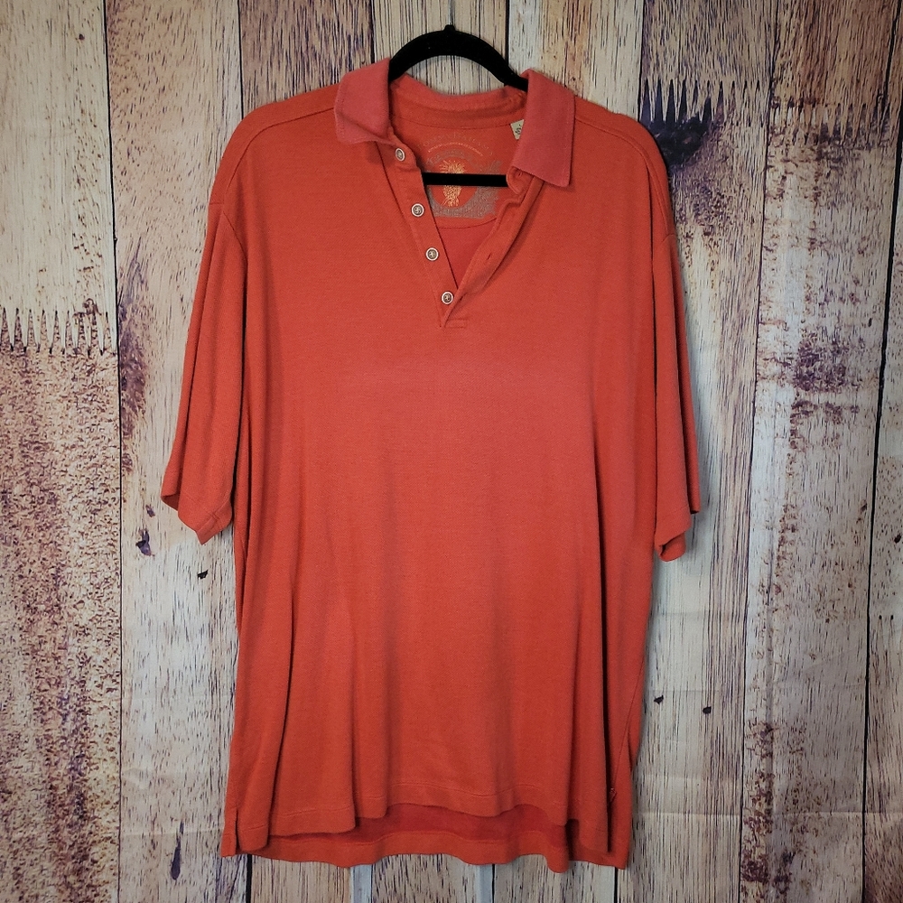 Tommy Bahama Silk Blend Polo Shirt Short Sleeve, Large